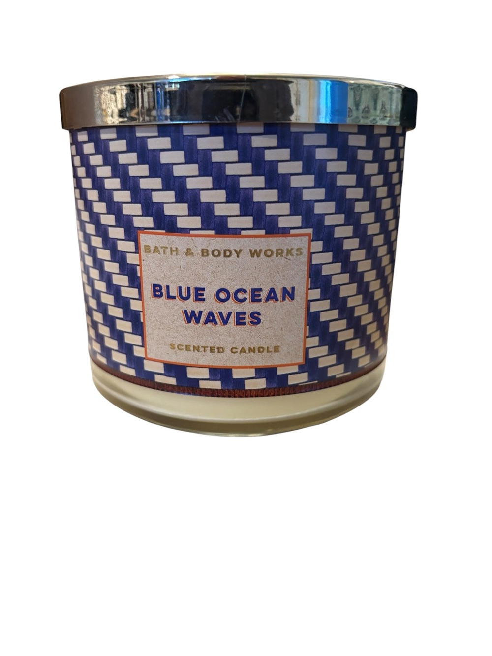 Bath & Body Works 3-Wick Scented Candle - Blue Ocean Waves